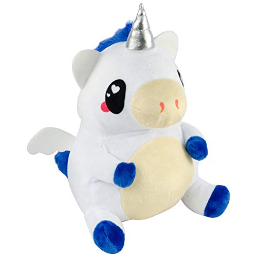 Se7en20 Glitter Galaxy 12-Inch Blue Hair White UniCow Collectible Plush