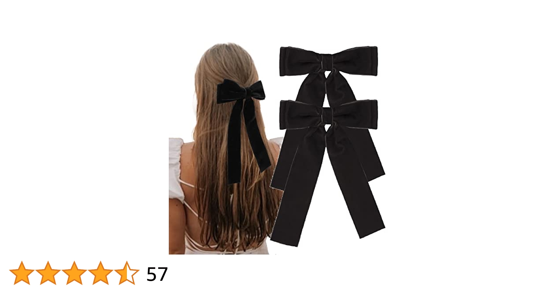 ☆TATIANA☆ Mary Quilting Velvet Ribbon Hair Pin HB0100 Amazon.com : Tobeffect Hair Clip - Hair Bows for Women Girls