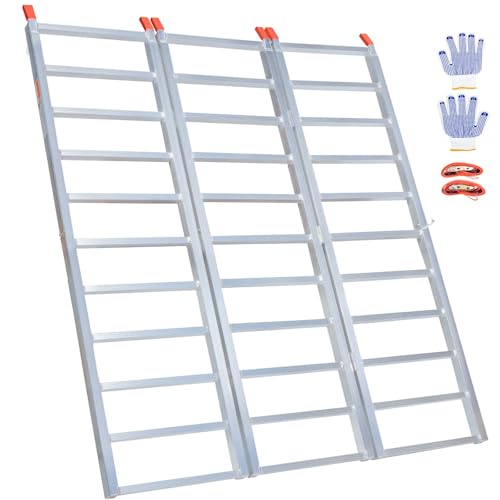 Heavy-Duty Aluminum Loading Ramps 77 Tri-Fold