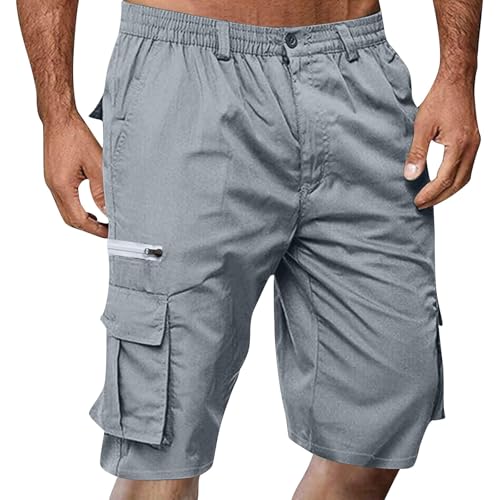 Shorts de Travail Hommes Baggy Multipoches Robuste et Léger