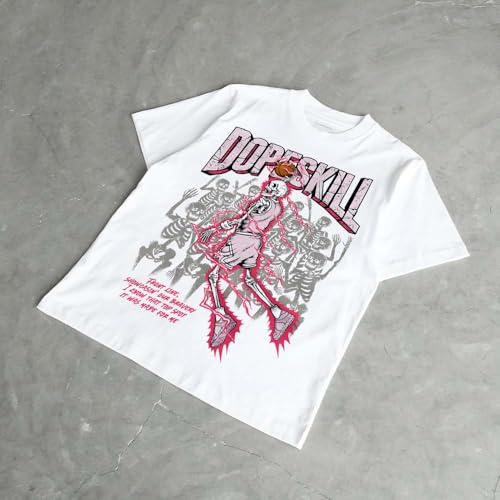 Image of DopeSkill Halloween Graphic Tee Streetwear Hip Hop Hypebeast Unisex T-Shirt Sneaker Colour Matching Shirts Spooky Graphic