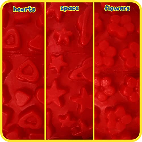 READY 2 LEARN-CE-6672 Center Enterprises Inc. Palm Dough Rollers (Stars, Hearts, Flowers), 3/Pack
