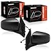 A-Premium Pair (2) Driver and Passenger Side Power Door Mirror - Compatible with Mitsubishi Mirage 2015 2017-2022, Mirage G4 - Non-Heated Manual Folding Black Outside Rear View Mirror