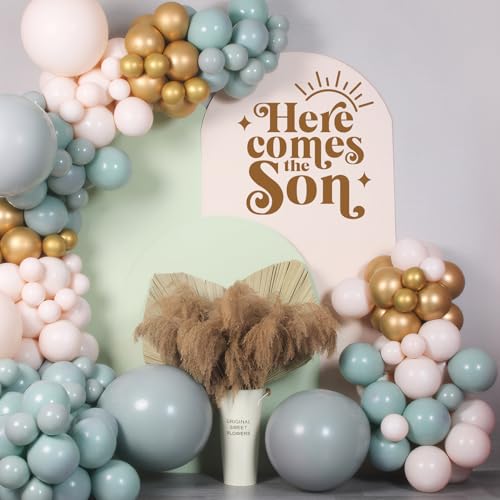 Here Comes The Son Baby Shower Party Decal Sign miniatura 4