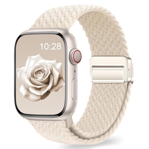 Evie Bank Braided Nylon Sport Band for Apple Watch w/ Magnetic Clasp (Various) - image 1