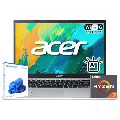 Acer (�G�C�T�[) Aspire 3 15.6�C���` FHD IPS �m�[�g�p�\�R�� AMD Ryzen 7 7730U (Intel i7-1355U/1365U�ɑ���)�A16GB RAM�A1TB SSD�A�o�b�N���C�g�L�[�{�[�h�AWindows 11