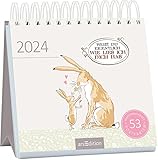  Postkartenkalender Weißt du eigentlich, wie lieb ich dich hab? 2024: 53 Postkarten mit den berühmten Hasen  Wochenkalender 2024, 53 Postkarten für Glücksmomente