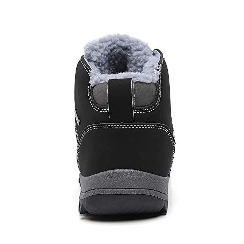 Image of TSIODFO Fashion Men Boots Winter Waterproof Outdoor Hiking Shoes Leather