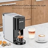 Espresso 4in1 Coffee Pods Machine for Nespresso Original/Dolce Gusto/Ground Capsule and ESE Coffee Pods,19 Bar Automatic Coffee Capsule Machine, AC-513K (BLACK) - Image 9