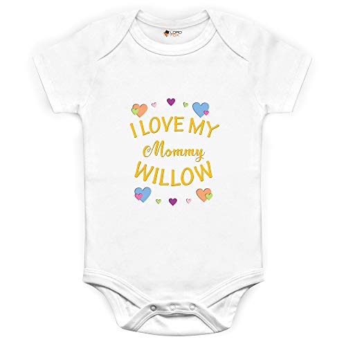 Chaleco de bebé personalizado para niños con nombre personalizado y texto en inglés 'I Love My Brother'
