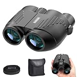 Mxnsewr 20x25 High Powered Binoculars for Adults and Kids, Easy Focus Compact Binoculars with Low Light Vision for Bird Watching and Travel