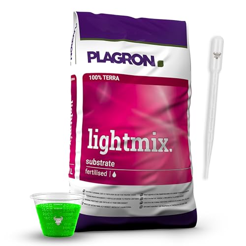 Plagron Lightmix 50L Leicht vorgedüngte Erde mit Pipette & Messbecher