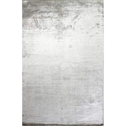 Bashian Radiance Collection Wz Hand Loomed 100% Banana Silk Area Rug 3.9X5.9 Oyster #TOP11