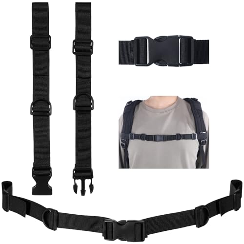 Jxiwfvl 2 PCS Backpack Chest Strap Add on, Heavy Duty