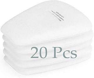 5N11 Particulate Cotton Filter Used on 501 Filter Holder Compatible with 5P71 fits 6200/7502/6800/FF402 Respirator (20 Pcs)