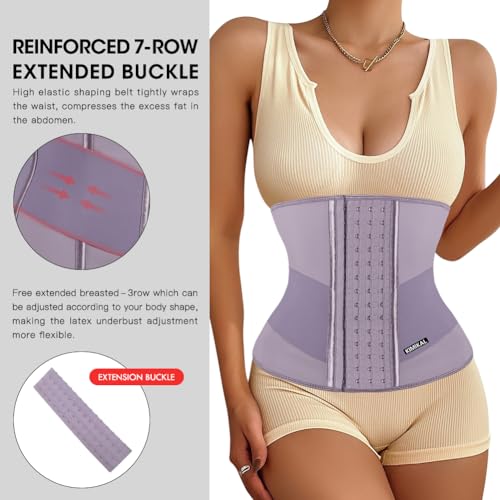Image of KIMIKAL Women Waist Trainer Corset Belt: Under Clothes Sport Tummy Control Long Torso Shapewear