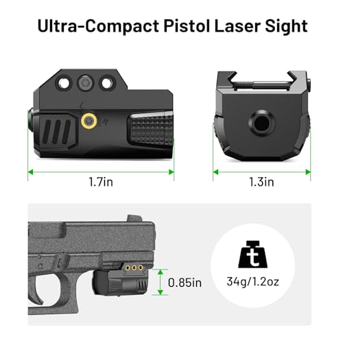 EZshoot Sub-Compact Picatinny Laser Sight for Pistol Handgun - image 3