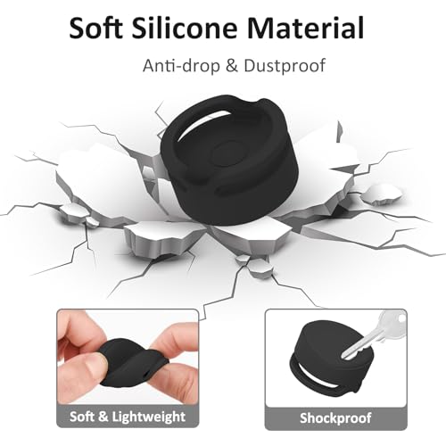 Meliya Airtag Case for Dog Collar Holder, Silicone Cat Collar Cover for Apple Airtag, Waterproof Silicone Apple Air Tag Holder for Cat Dog Pet - Image 4