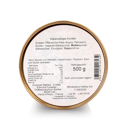 500g Chocolat Mathez Fine French Cocao Powdered Chocolate Truffles Fantaisie