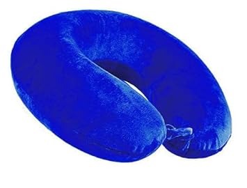 Premium Neck Pillow for Comfortable Travel in Airplane, Flight,Car,Train Head Rest Pillow/Cushion for Sleeping Men Women (Blue)
