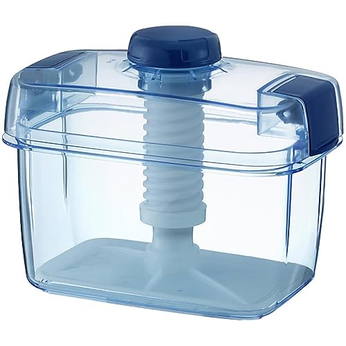 Instant Pickle Maker Gemüsepresse Tsukemono Behälter, rechteckig, hergestellt in Japan, BPA-frei (Blau, 1,6 l)
