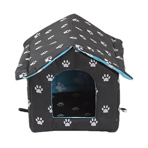 Caseta de mascotas - Casas de gatos al aire libre para gatos | Casas de gatos al aire libre para gatos | Casa y almacenamiento para perros gatos, casa de camuflaje para gatos