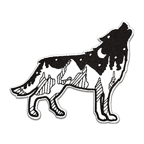 BPA Loup Patch Thermocollant Ecusson Thermocollant Ecusson a Coudre