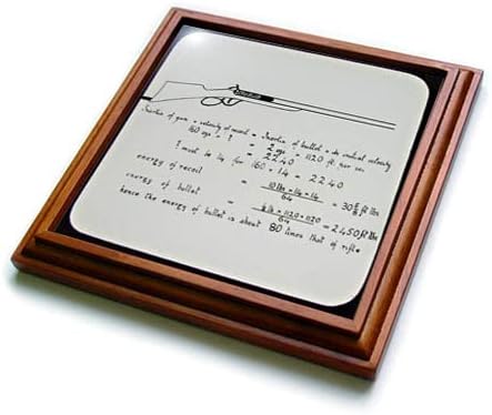 3dRose Magic Lantern Slide Science Lesson Velocity of Bullet from Rifle. - Trivets (trv-359146-1)