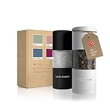 LARS NYSØM Salt and Pepper Grinder Set I Salt and Pepper Mills with Adjustable Ceramic Grinder 2 pie