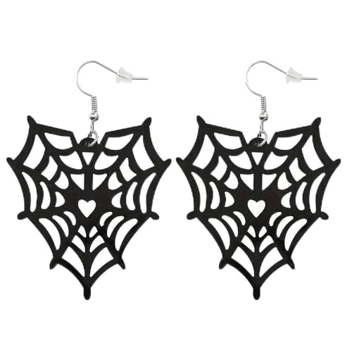 Personalized handmade Spooky Ghost Pumpkin Earrings Halloween Cherry Earrings Funny Acrylic Witch hat and boots earrings for Women Halloween Costume Decorations Accessories