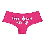 Face Down Ass Up Funny Women's Boyshort Underwear Panties - Fuchsia Large