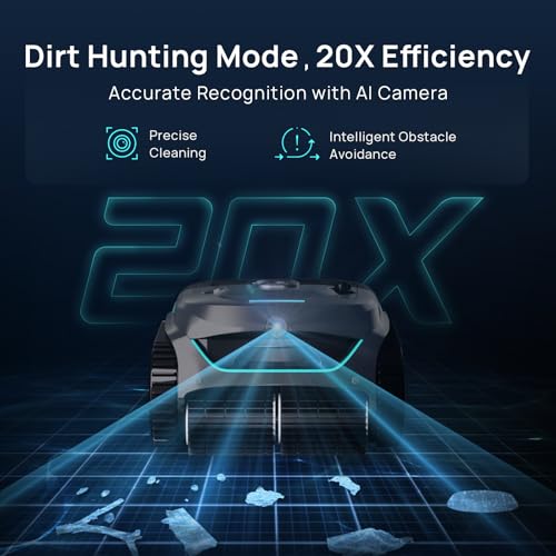 WYBOT C2 Vision Cordless Pool Cleaner with Camera, 8-in-1 Pool Vacuum for Inground Pools, Powerful Suction, Ultra-Fine Filter System Pool Robot, Wall Climbing Navigation, Gray 2 WYBOT C2 Vision Cordless Pool Cleaner with Camera, 8-in-1 Pool Vacuum for Inground Pools, Powerful Suction, Ultra-Fine Filter System Pool Robot, Wall Climbing Navigation, Gray - Image 3