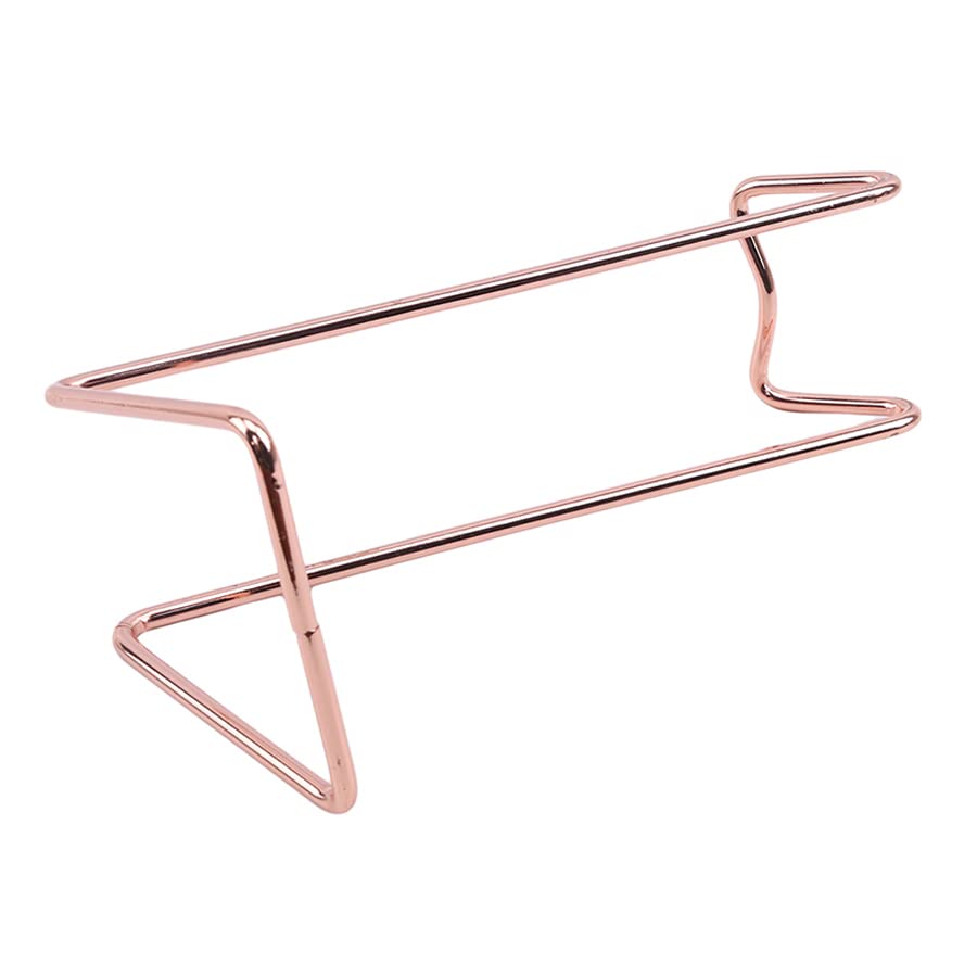 ARFUKA Countertop Wine Rack - Stainless Steel Freestanding Wine Holder, Rose Gold Finish, For 1 Bottle
