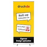 druck.de Basic Roll Up Banner bedruckt - 100x200cm - 100x200cm