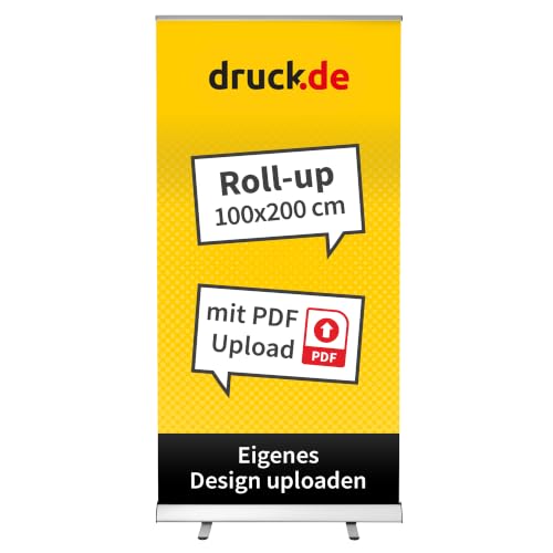 druck.de Basic Roll Up Banner bedruckt 100x200cm