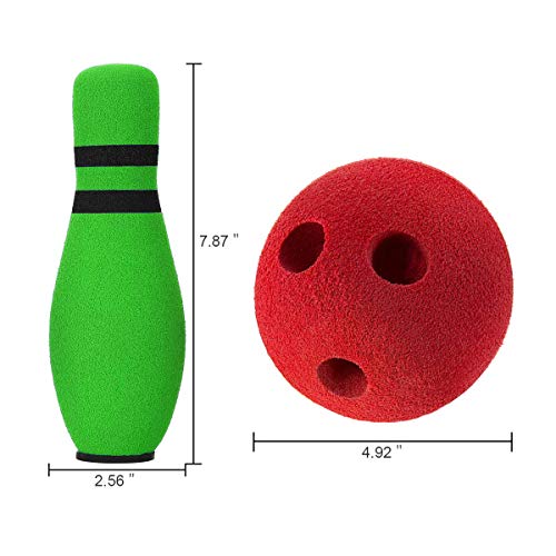 Forevive Kids Bowling Set Indoor Outdoor Children's Bowling Set Bowling Games Kids Toys Age 3, 4, 5 Years Old Boys And Girls (6 Pins And 1 Ball) #TOP3