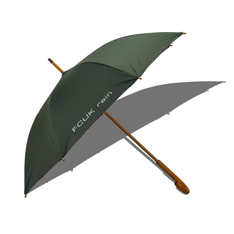 Straight Umbrella for Men & Women, Lightweight Design, 41 Inch Water Resistant Canopy, Durable Hook Handle, Portable Umbrella for Rain & Sun, Navy Green - FCGUM01GRN-image-40