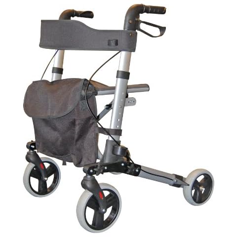 Roma City Walker Lightweight Folding Rollator 4 Wheel Walking Aid Cover