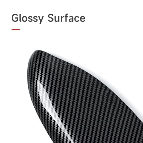 Image of Door Handle Armrest Cover Trim Decals for 2022 2023 2024 2025 2026 Honda Civic 11th Gen Accessories ABS Carbon Fiber Stickers