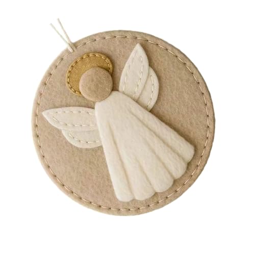 Oxxggkao Handgefertigtes Weihnachtskrippen-Ornament-Set aus Filz, mit...