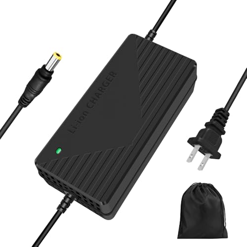 58.8V 3A / 5A Super Fast Charger for 52V Lithium Battery,No Adapter,2 Types of Plugs to Choose from,More Secure.Compatible with Most Plugs. with Cooling System (DC5.5x2.1mm plug-5A)