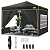 TOOLUCK 10x10 Pop Up Canopy Party Tents for Parties Waterproof Outdoor Event Shelter with 4 Sidewalls and 4 Sandbags UV Protection 50+ Camping Commercial Wedding Portable Tent for Backyard, Black