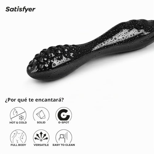 Miniatura 4 de Satisfyer Dazzling Crystal 1 22cm Dildo Para Punto G Dildo De Vidrio Vidrio De Borosilicato Estructura Con Nudos Para Mayor Estimulación Eje Ancho Con Estructura Ondulada