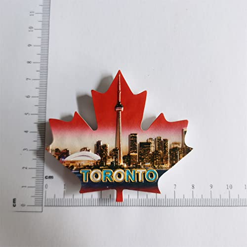 Imán para refrigerador 3D Hoja de Arce Toronto Canadá miniatura 6
