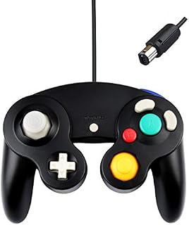 Beinhome Wired Gamecube Controller for Nintendo Wii Wii U,Classic Video Game Remote Joypad Gamepad Joystick Controller Compatible with Nitendo Gamecube/Wii Console,Black