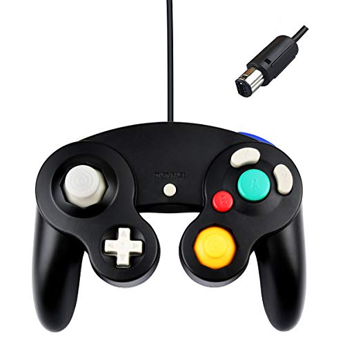 Beinhome Wired Gamecube Controller for Nintendo Wii Wii U,Classic Video Game Remote Joypad Gamepad Joystick Controller Compatible with Nitendo Gamecube/Wii Console,Black