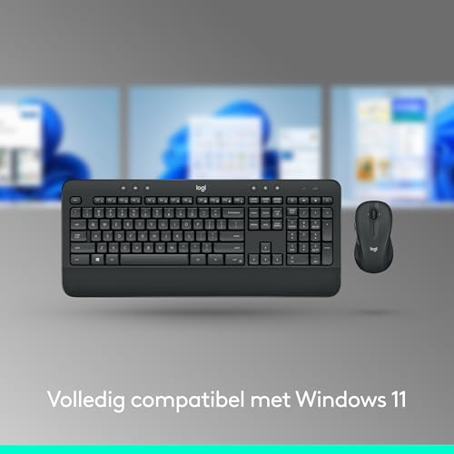 Logitech MK545 ADVANCED draadloze toetsenbord- en muiscombinatie, QWERTY US International Layout - zwart - Afbeelding 5