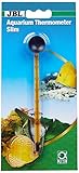 JBL Aquarien-Thermometer Premium 6140700, Schlankes Glas-Präzisionsthermometer, Inkl. Saughalter
