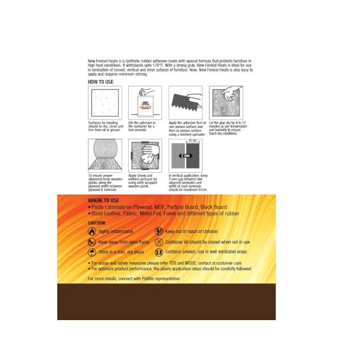 Image of Fevicol Heatx - Fast Setting Heatproof Adhesive | Sets in 10minutes | Mix instantly | Water resistant | 1 Litre