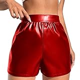 Lenceria Encaje Mujer Sexy Corpiños Mujer Sexy Pantalones De Cuero para Pantalones Casuales Elásticos De Talle Multicolor Medias Lenceria Rojo Cosplay 12 Red M